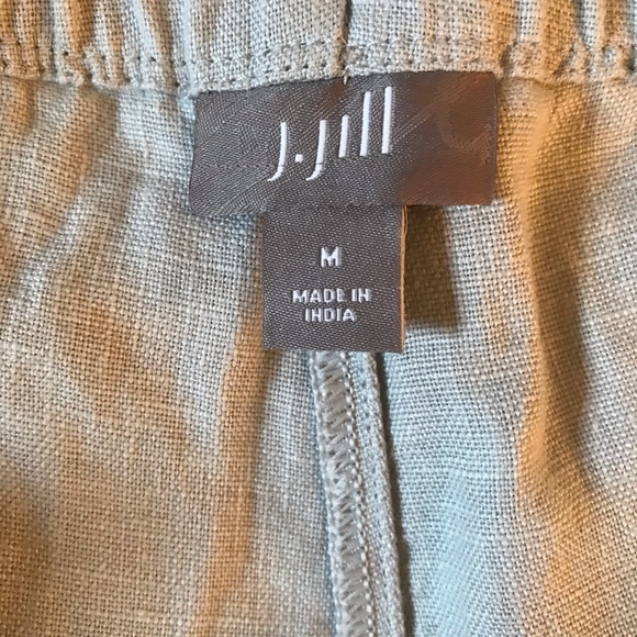 Jjill linen elastic waist size m pants - Picture 2 of 7